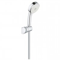 Grohe Tempesta 100 mm 3 funkciós zuhanyszett dönthető fali tartóval, gégecsővel 27584002