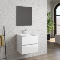 Coycama Dorian 60 cm alsó fürdőszobabútor, Onix New porcelán mosdóval