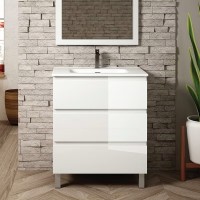 Coycama Paris alsó fürdőszobabútor, Onix New porcelán mosdóval