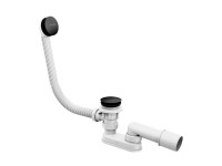 Ravak kád le- és túlfolyószett, click-clack, 570 mm, fekete X01746