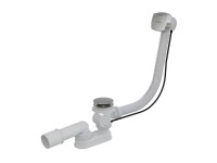 Ravak kád le- és túlfolyószett, szögletes tekerőgombbal, bowdenes, 570 mm, króm X01507