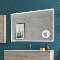 Coycama Cosmos 100x80 cm tükör, beépített ledvilágítással és páramentesítővel, érintő gombokkal