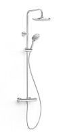 Tres Aspen termosztátos komplett zuhanyrendszer, króm