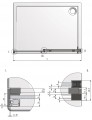 Roltechnik Ambient Line AMD2 1200 tolóajtó, külső görgőkkel, brillant profillal, átlátszó 