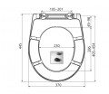 Alcaplast A604 WC ülőke, ZEN, Soft Close, lecsapódásmentes, Duroplast