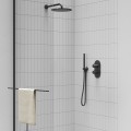 Ravak Chrome zuhanyfej, henger alakú, 1 funkciós, fekete 957.20BL