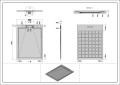 Arezzo Design Stone 90x120 cm kőhatású, lapos, csúszásmentes öntöttmárvány zuhanytálca, 4