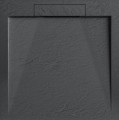 Arezzo Design Stone 90x90 cm kőhatású, lapos, csúszásmentes öntöttmárvány zuhanytálca, 4 s