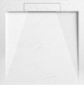 Arezzo Design Stone 90x90 cm kőhatású, lapos, csúszásmentes öntöttmárvány zuhanytálca, 4 s