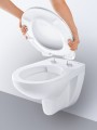 Grohe Bau Ceramic perem nélküli fali WC + lecsapódásmentes WC ülőke