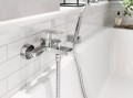Ferro Sinus - kézizuhanyszett állítható fali zuhanytartóval  U170B